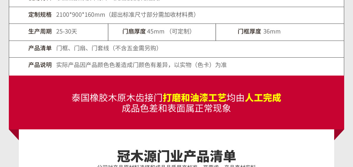 橡木門參數