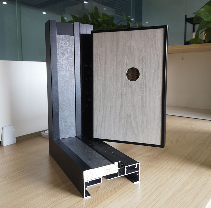 木門廠家 - 鋁木門剖析圖